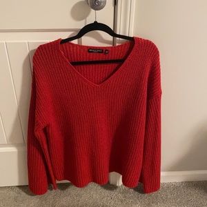 Brave Soul Red Sweater with Bell Sleeves! Size M/L